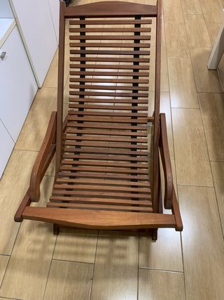 Silla mecedora de madera