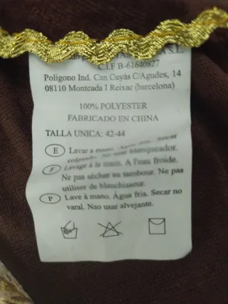 Disfraz Marquesa Terciopelo Talla 42-44