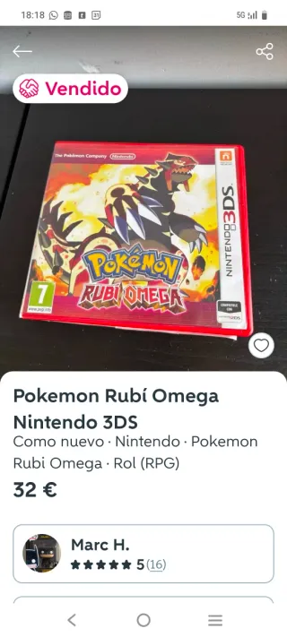 Pokemon Rubí Omega Nintendo 3DS
