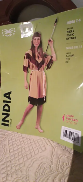 2 Disfraces Indio/a Talla Única
