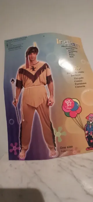 2 Disfraces Indio/a Talla Única