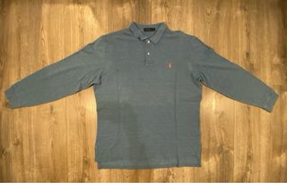 Polo Ralph Lauren Manga Larga Azul