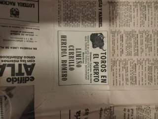 Recorte periódico antiguo Medina Sidonia