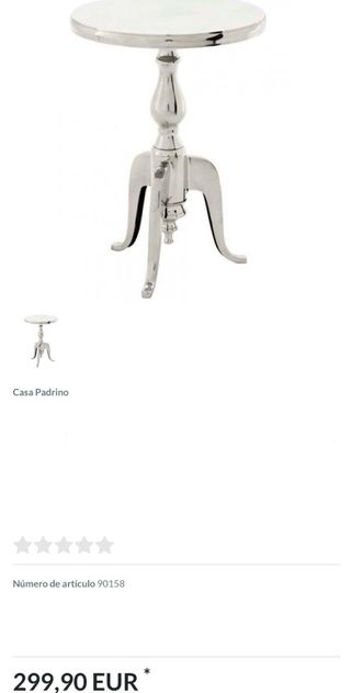 Mesa metálica diseño Casa Padrino