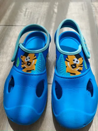 Sandali bambino blu con tigre n. 32-33