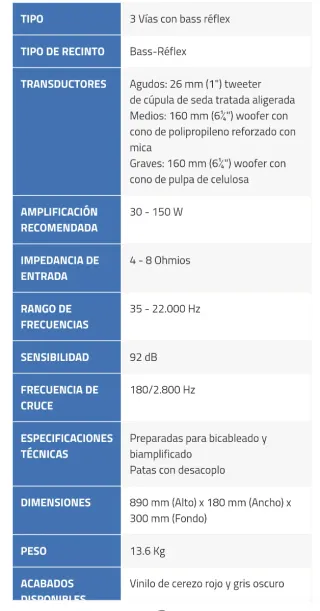 Altavoces columna Indiana Line Tesi 561 .