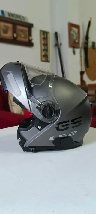 Casco Modular LS2 Strobe Gris con pinlock talla L