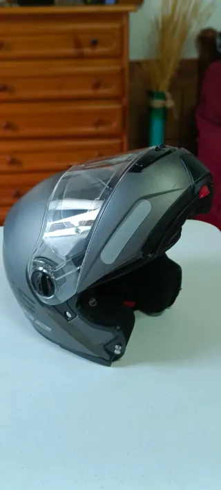 Casco Modular LS2 Strobe Gris con pinlock talla L