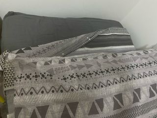 Funda nórdica gris y blanca