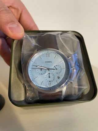 Reloj Fossil Neutra Cronógrafo Marrón/Plata