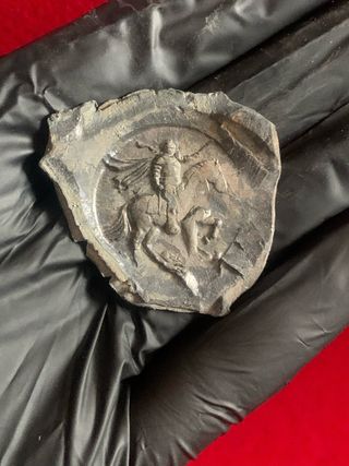 Sello antiguo de plomo réplica