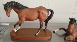 Pareja de caballos Beswick porcelana inglesa