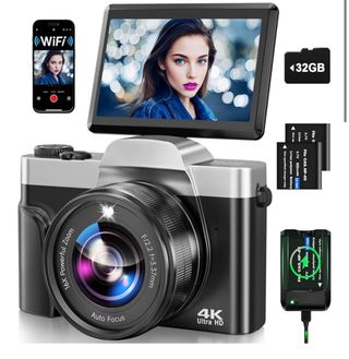 Cámara Digital 4K WiFi 64MP Autofoco Zoom 16X