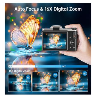 Cámara Digital 4K WiFi 64MP Autofoco Zoom 16X