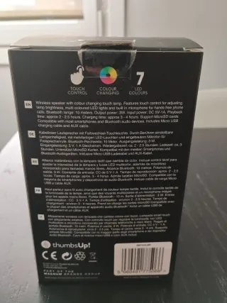 Altavoz Thumbs Up con Lámpara LED