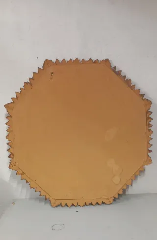 Espejo Octogonal Antiguo Dorado