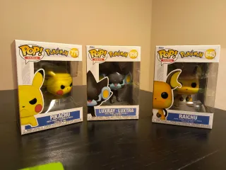 Funko Pop! Pokémon: Pikachu, Raichu, Luxray