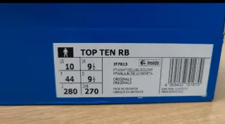 Adidas Top Ten Zapatillas Blancas y Azules