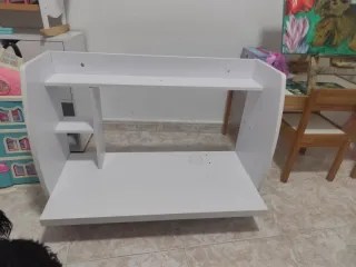 Escritorio colgante blanco madera