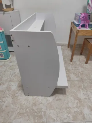 Escritorio colgante blanco madera