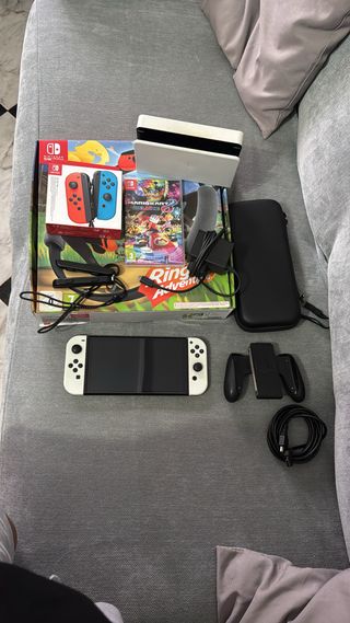 Nintendo Switch OLED Blanca + Juegos