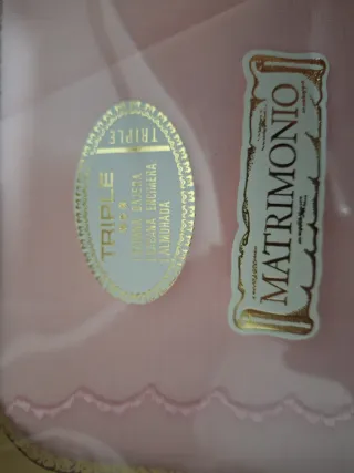 Juego sábanas bordado a mano