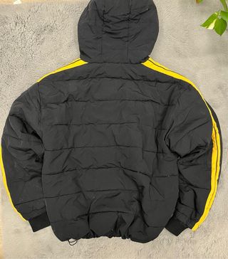 Bomber Ellesse nero vintage con bande gialle