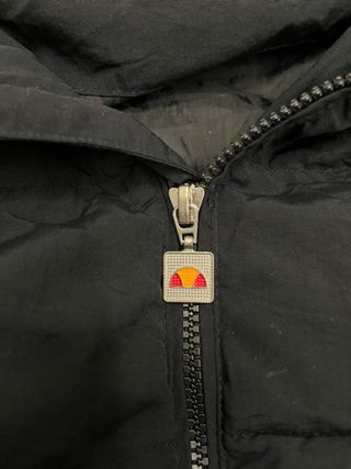 Bomber Ellesse nero vintage con bande gialle