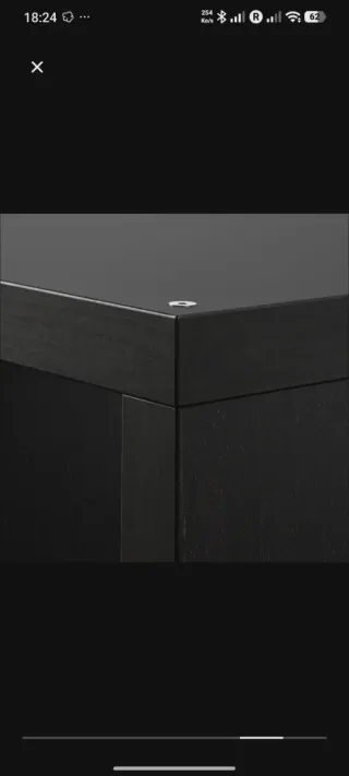 Estantería KALLAX IKEA Negra/Marrón