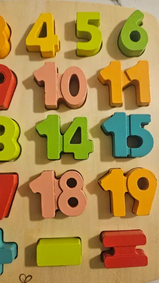 Puzzle Números Madera Hape