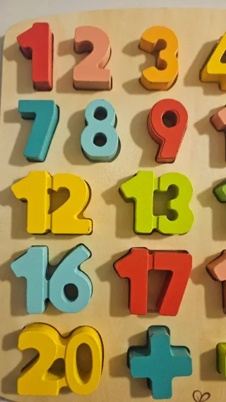 Puzzle Números Madera Hape