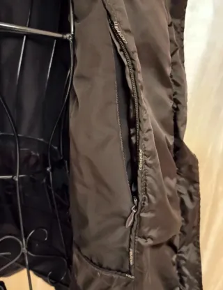 Piumino in vera piuma d'oca marrone