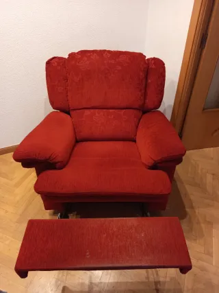 Sillón relax manual de tela Granfort