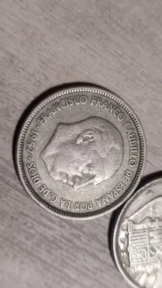 Monedas 25 Pesetas Franco 1957