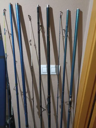 Equipo cañas Surfcasting