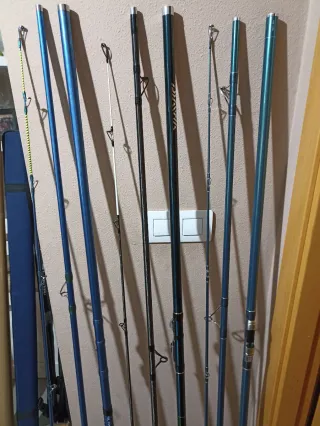 Equipo cañas Surfcasting