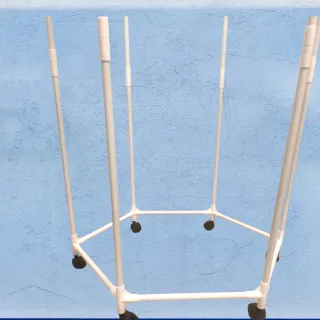 Appendiabiti esagonale con ruote