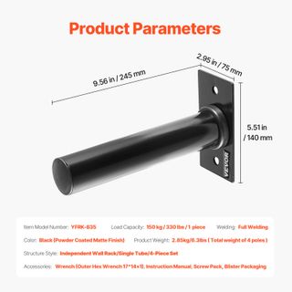 Supporto per Dischi Pesi a Parete Supporto Manubri