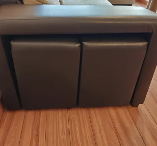 Sofá Chaise Longue Beige y Marrón