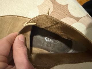 Stivaletti scamosciati beige/marrone