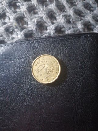 Moneda 20 céntimos España 1999 Cervantes