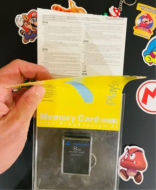 Pack Ps2 Mando (nuevo) + memory card 8mb (usada)