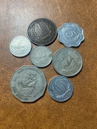 7 Monedas Estados del Este del Caribe