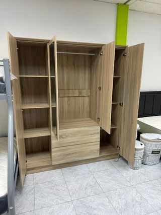 Armario Doble Espejo y Cajones Exteriores NUEVO