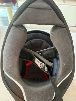 Casco Moto AGV Negro/Blanco/Rojo