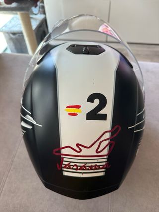 Casco Moto AGV Negro/Blanco/Rojo