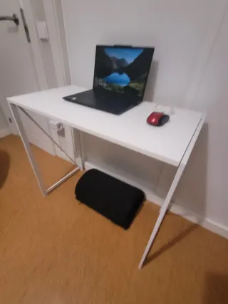 Escritorio Plegable 80cm Blanco