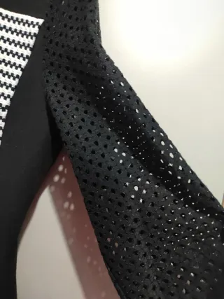 Vestido Teria Yabar Negro y Blanco