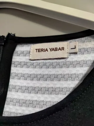 Vestido Teria Yabar Negro y Blanco