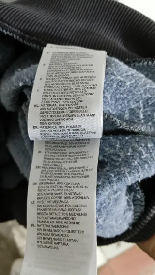 Felpa con cappuccio Adidas camouflage grigia